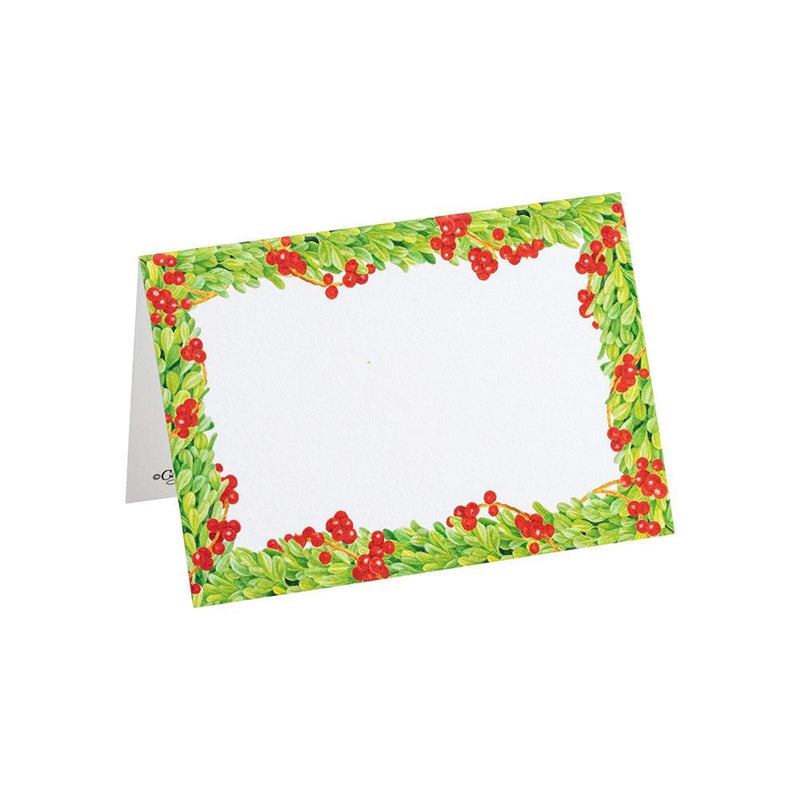 caspari Boxwood Trellis Place Cards - 8 Per Package