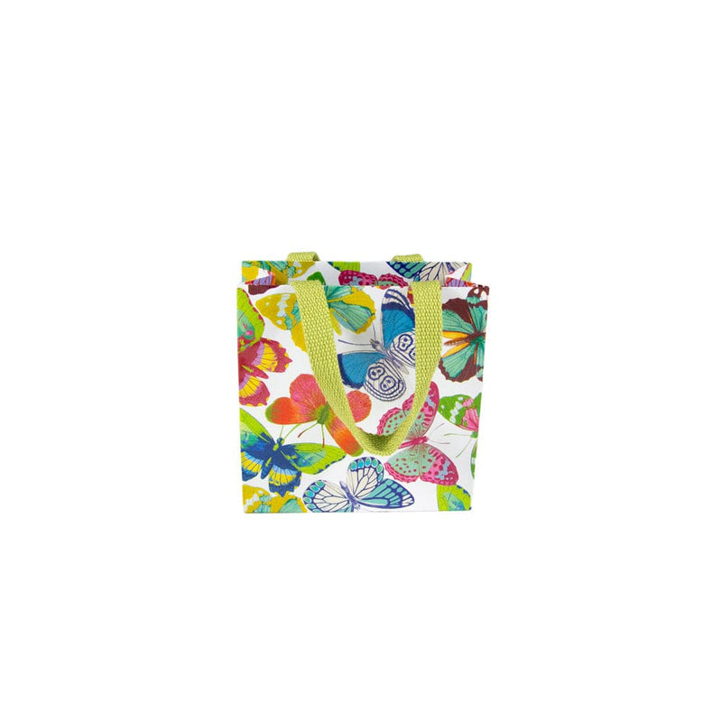 Caspari Butterflies Small Square Gift Bags - 1 Each