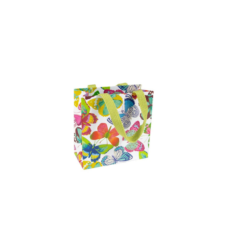 Caspari Butterflies Small Square Gift Bags - 1 Each