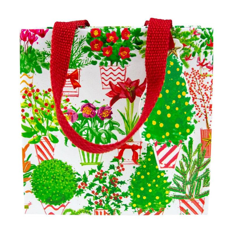 Caspari Christmas Flower Market Gift Bags - 1 Each