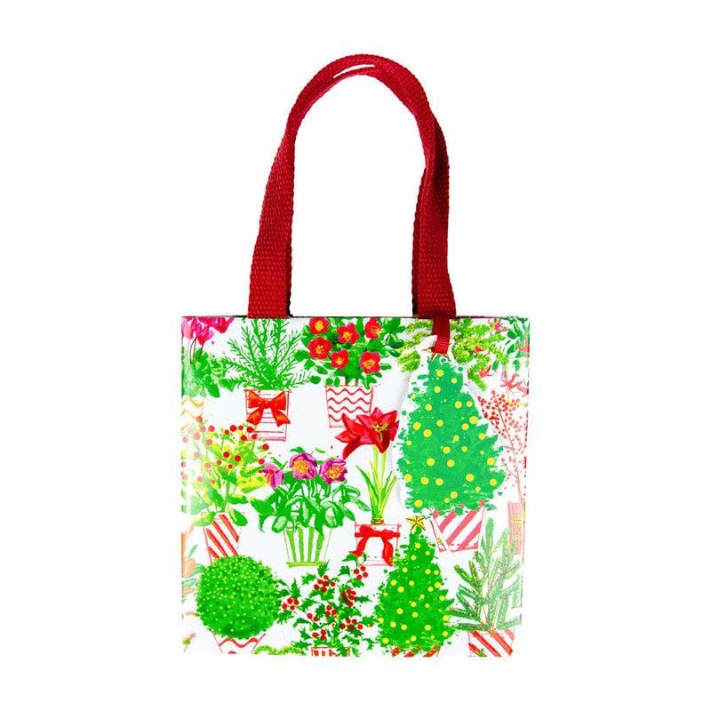 caspari Christmas Flower Market Gift Bags - 1 Each