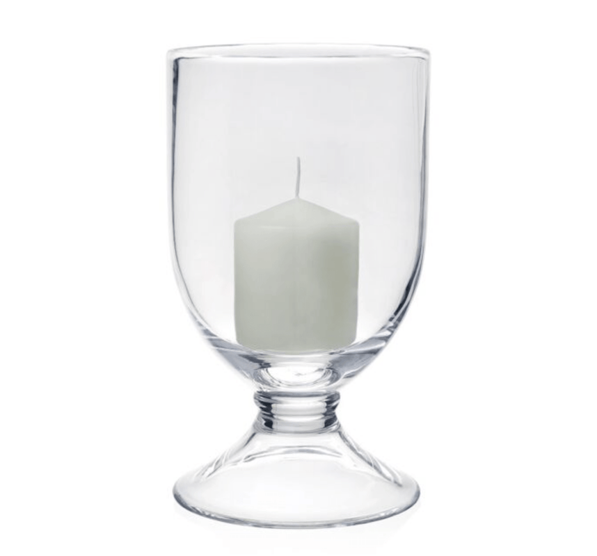 caspari Classic Footed Hurricane and Candle