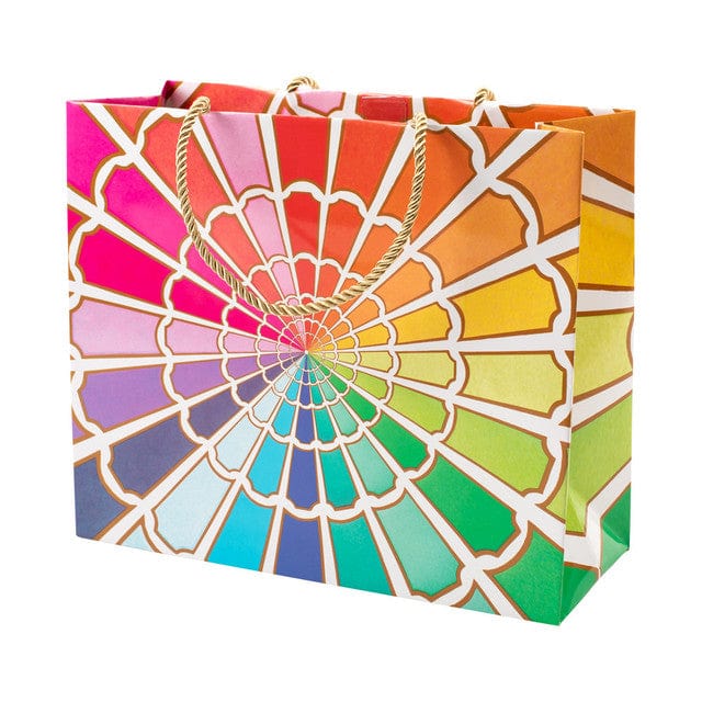 caspari Color Wheel Large Gift Bag - 1 Each