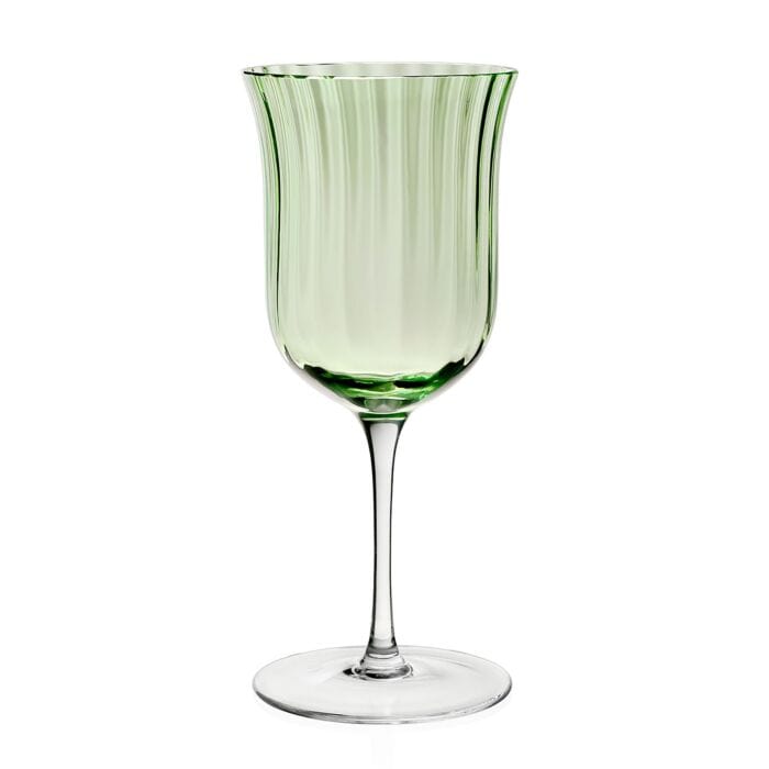 caspari Corinne Water Goblet in Green