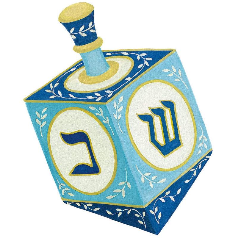 Caspari Dreidel Gift Tags - 4 Per Package