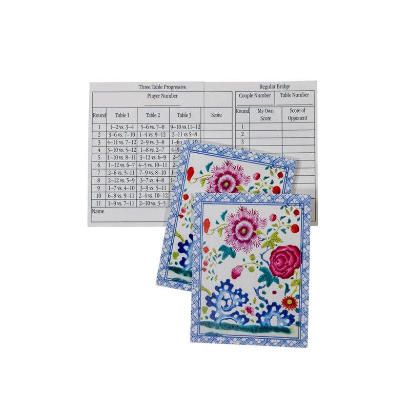 Caspari Floral Porcelain Bridge Score Pads - 1 Each