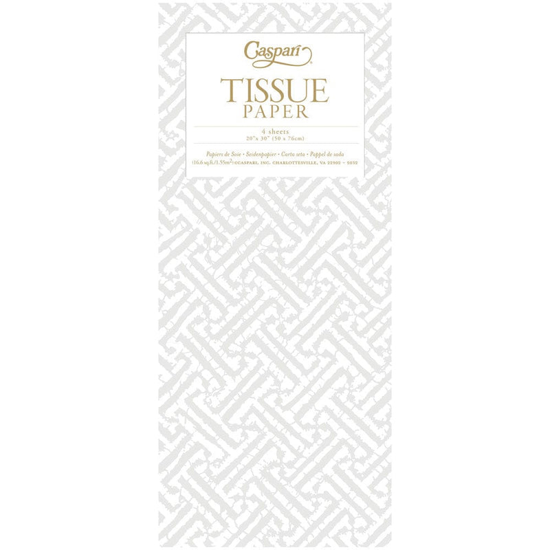 Caspari Fretwork Tissue Paper - 4 Sheets Included