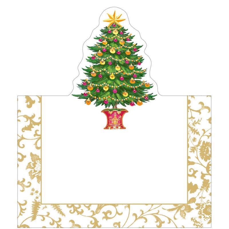 caspari Gilded Tree Place Cards - 8 Per Package