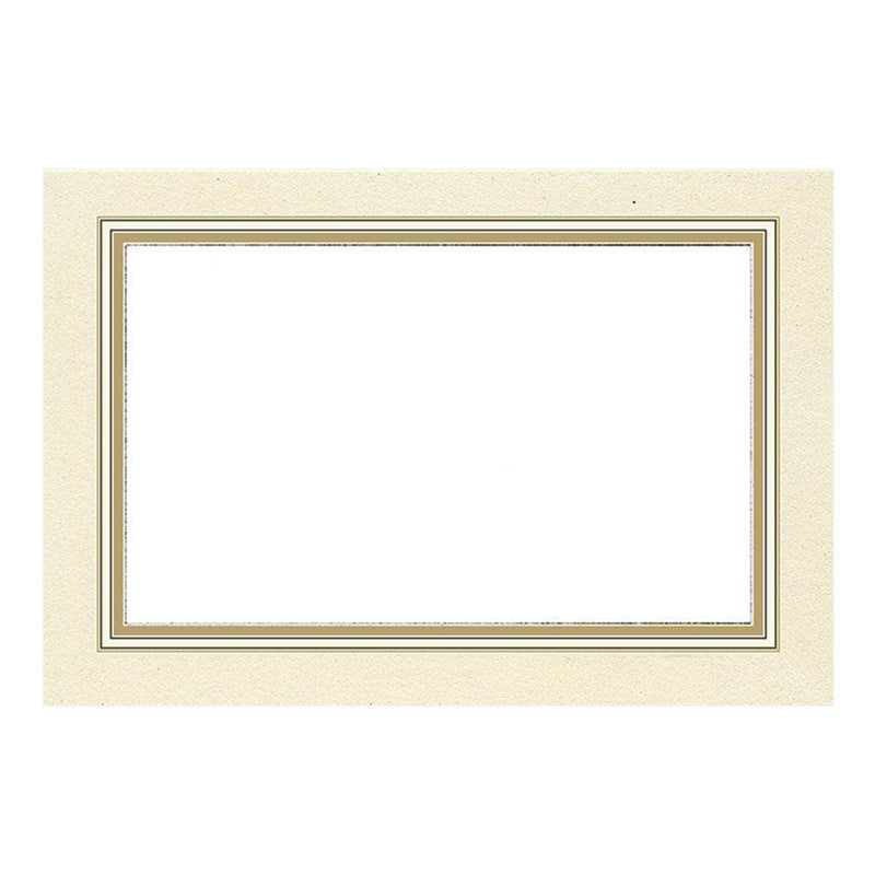 Caspari Gold Border Place Cards - 10 Per Package