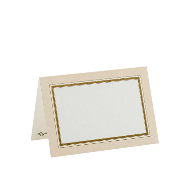 caspari Gold Border Place Cards - 10 Per Package
