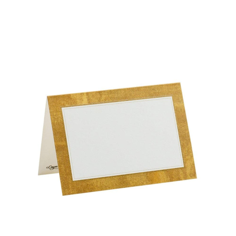 caspari Gold Leaf Place Cards - 10 Per Package