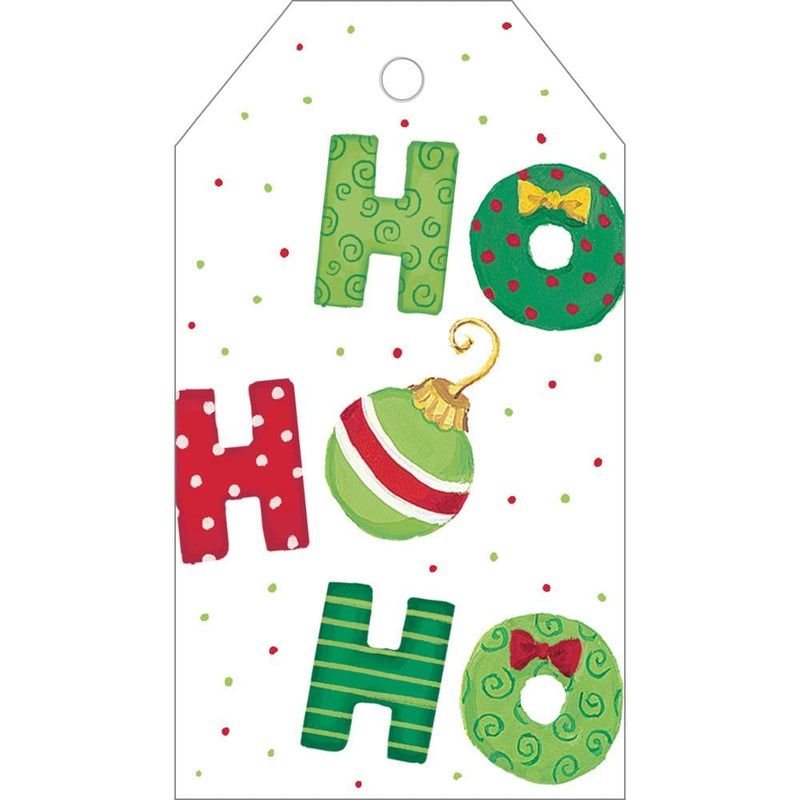 caspari Ho Ho Ho Gift Hang Tags - 4 Per Package