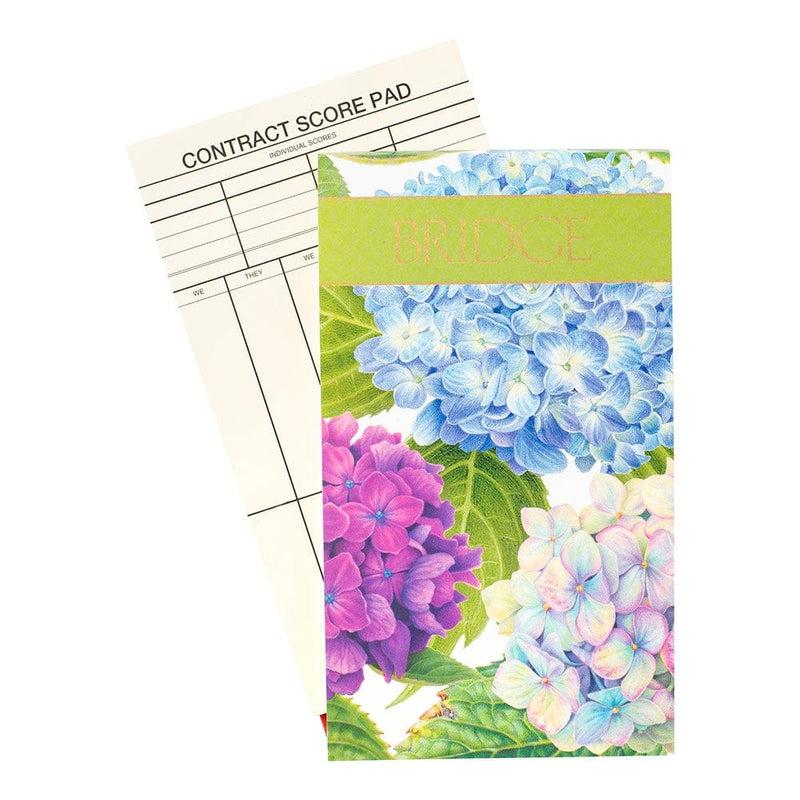Caspari Hydrangea Garden Bridge Score Pad - 1 Each