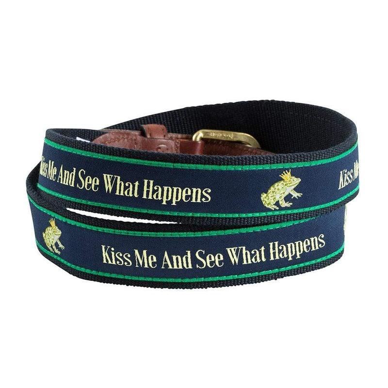 Caspari Kiss Me Quote Belt