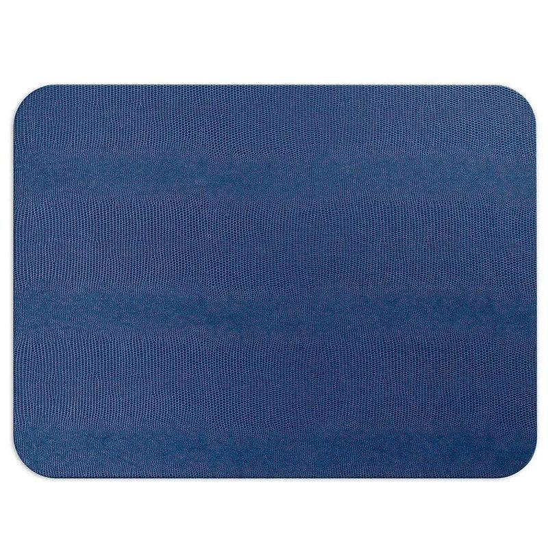 caspari Lizard Felt-Backed Placemat in Navy - 1 Each