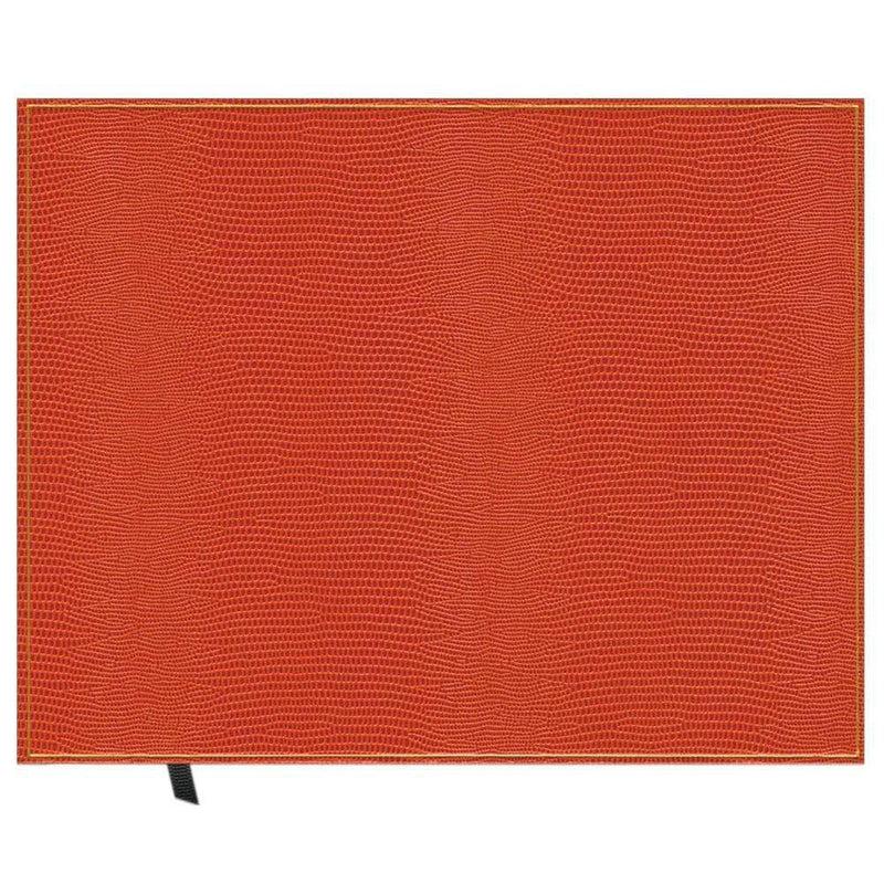 caspari Lizard Guest Book in Orange - 1 Each