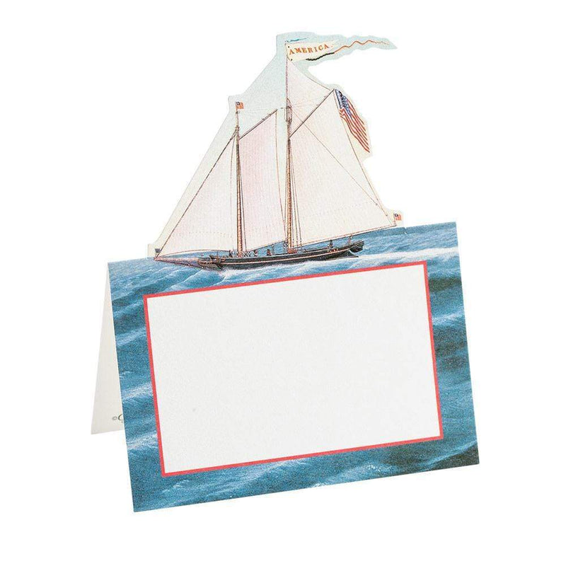 Caspari Maritime Die-Cut Place Cards - 8 Per Package