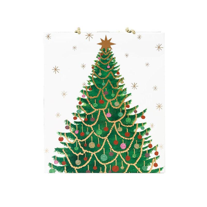 Caspari Merry And Bright Large Gift Bag - 1 Each
