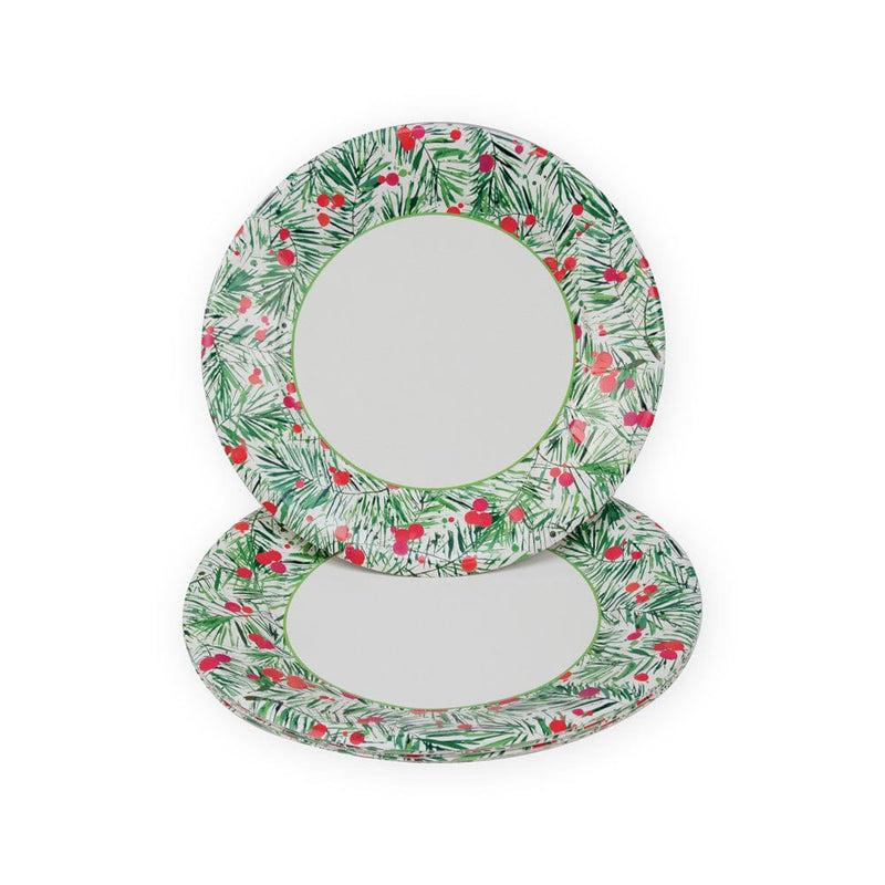 Caspari Modern Pine Dinner Plates - 8 Per Package