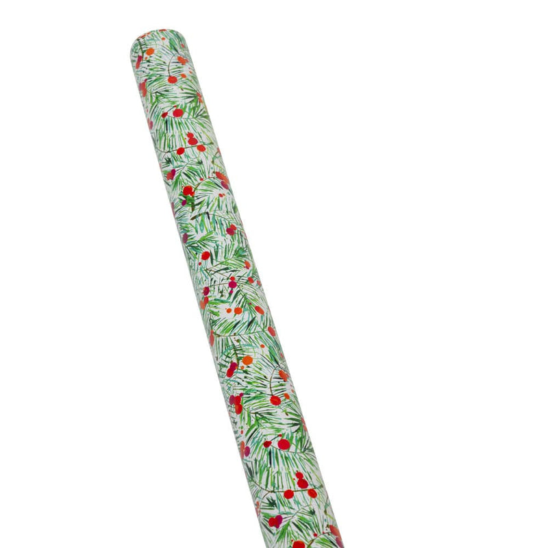 Caspari Modern Pine Gift Wrap - One 30" X 8' Roll