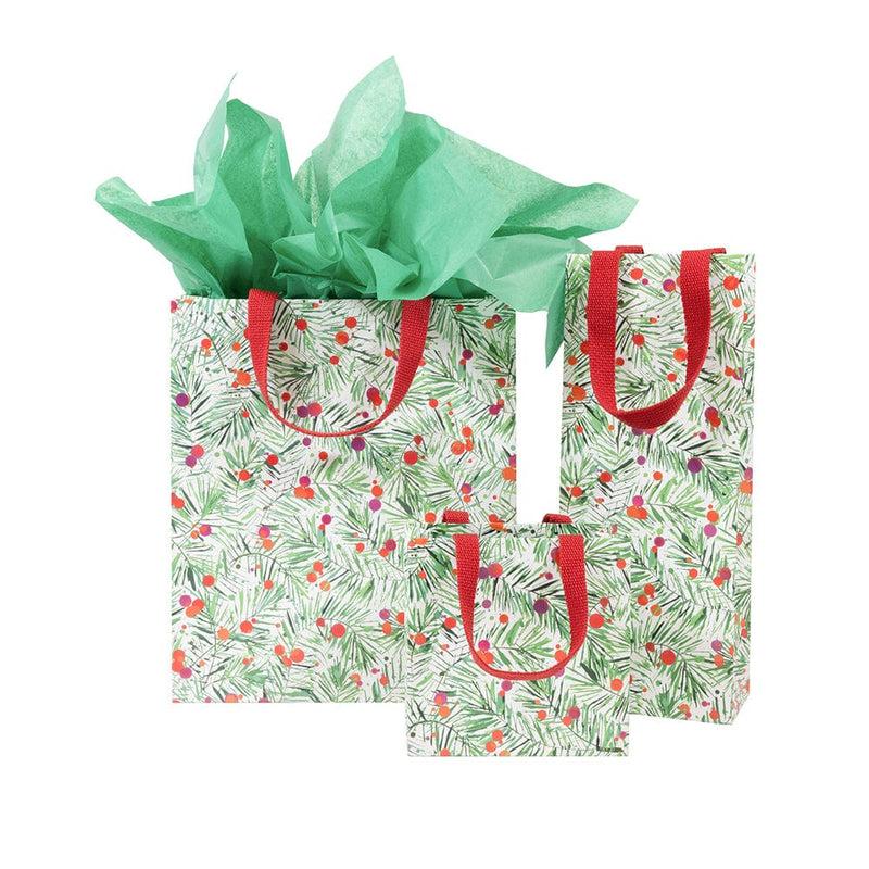 Caspari Modern Pine Large Gift Bag - 1 Each