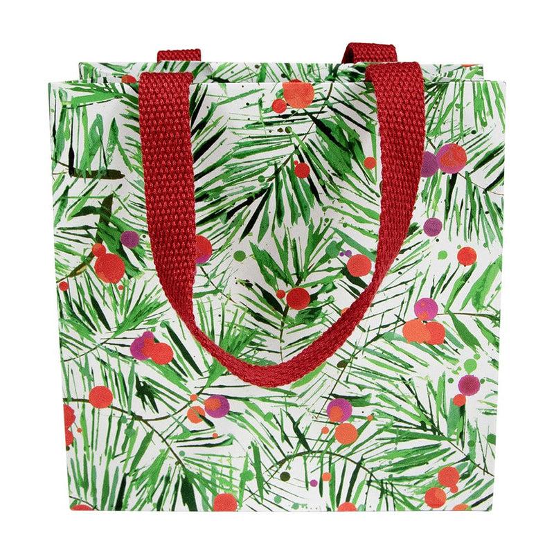 Caspari Modern Pine Small Square Gift Bag - 1 Each