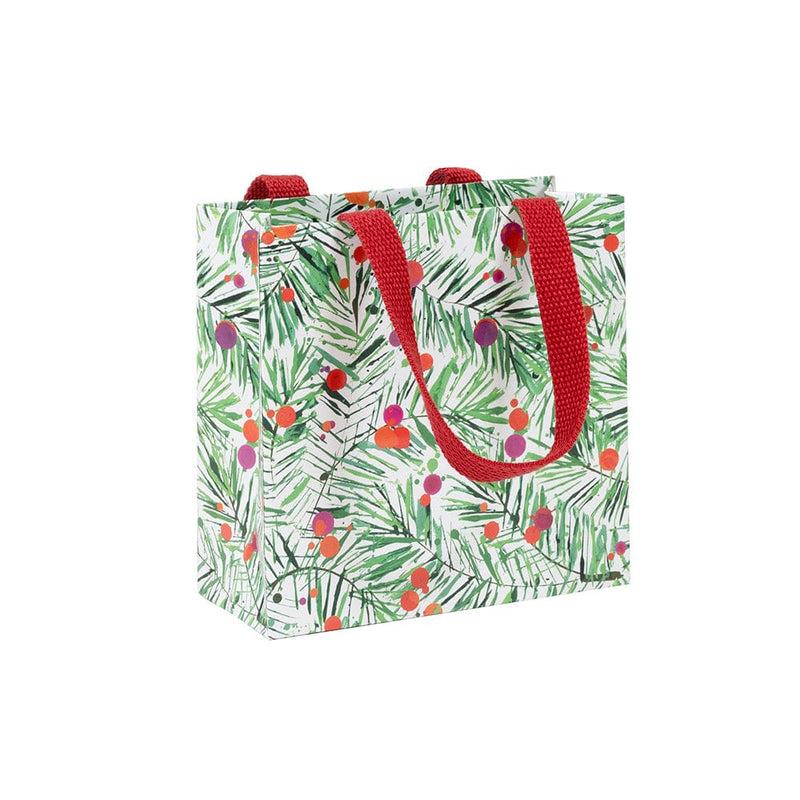 caspari Modern Pine Small Square Gift Bag - 1 Each