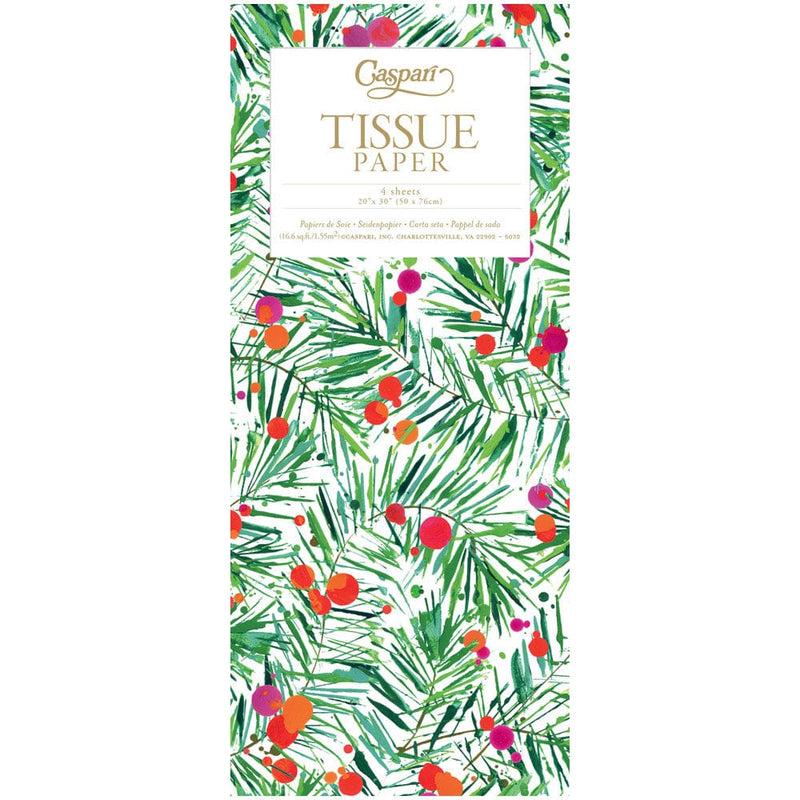 caspari Modern Pine Tissue Pack - 4 Sheets
