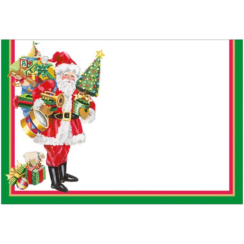 caspari Mr. Claus Foil Place Cards - 8 Per Package