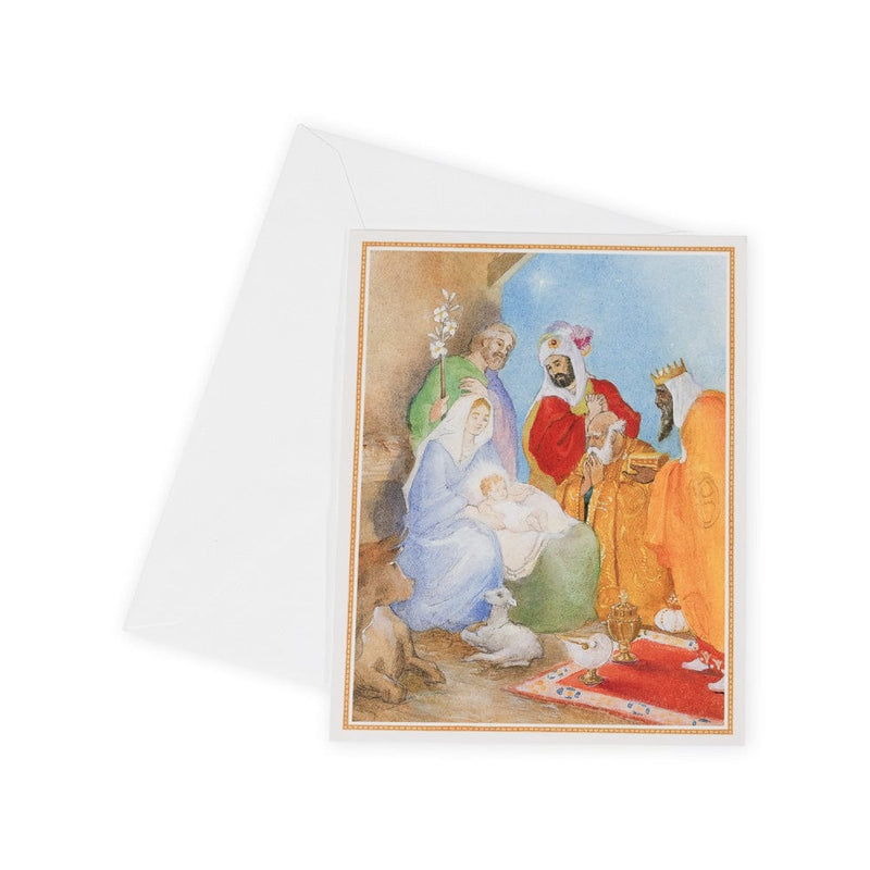 caspari Nativity Personalized Christmas Cards