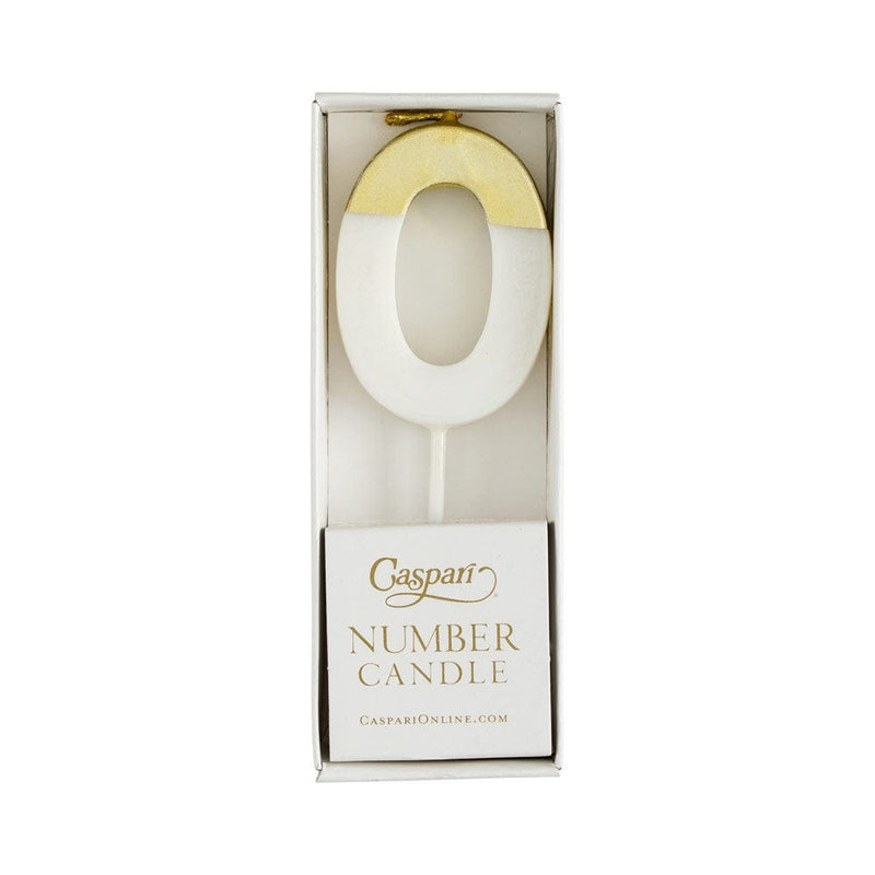 Caspari Number Candle 0 - White