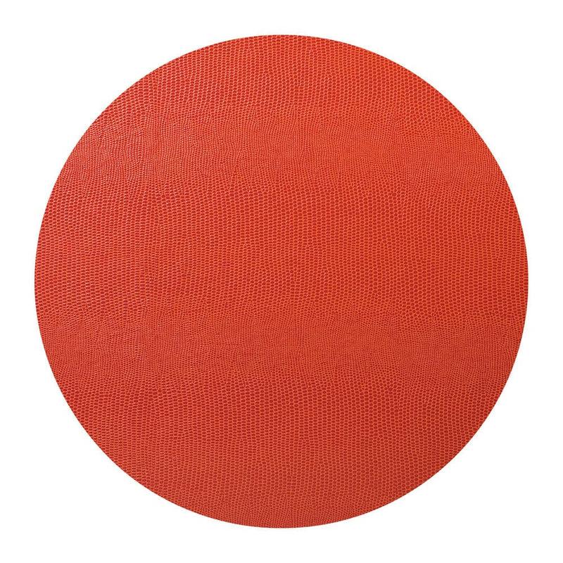 Caspari Orange Lizard Felt-Backed Placemats - 1 Each