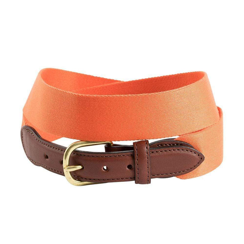 Caspari Orange Wide Belgian Surcingle Belt