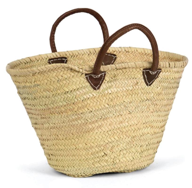 Caspari Oval Straw Tote 19.5" - 1 Each