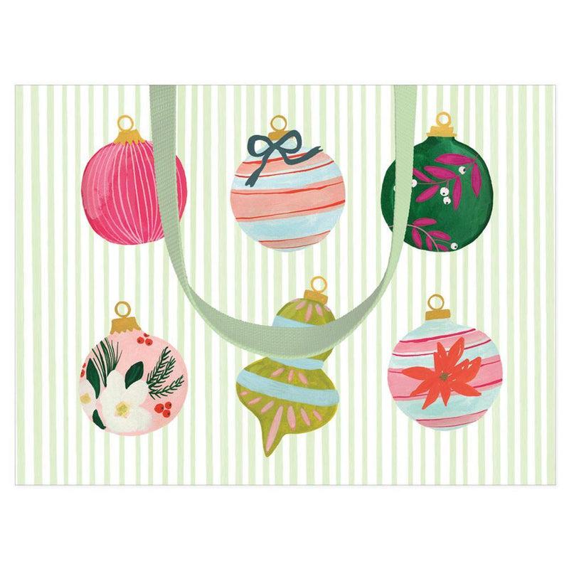 Caspari Painted Ornaments Small Gift Bag - 1 Each