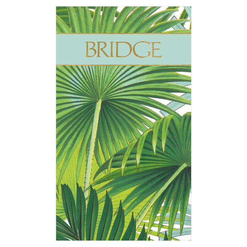 Caspari Palm Fronds Bridge Score Pad - 1 Each
