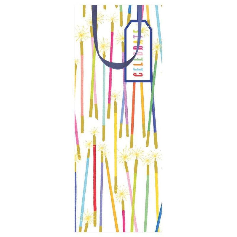 Caspari Party Candles Wine & Bottle Gift Bag - 1 Each