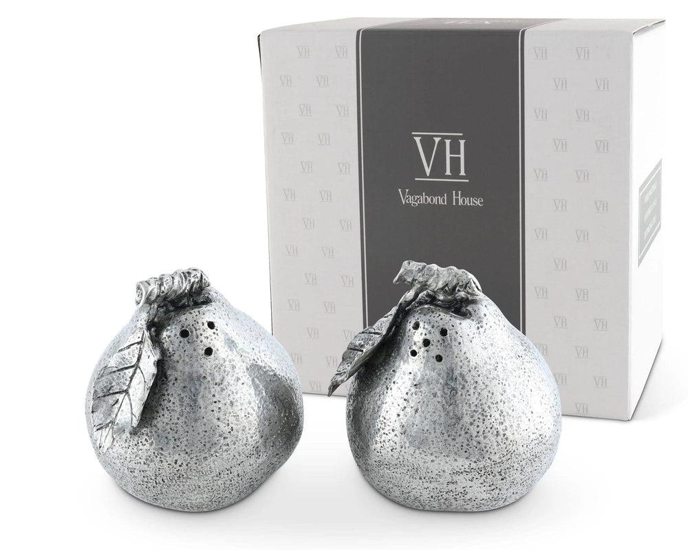 Caspari Pear With Leaf Salt & Pepper Set