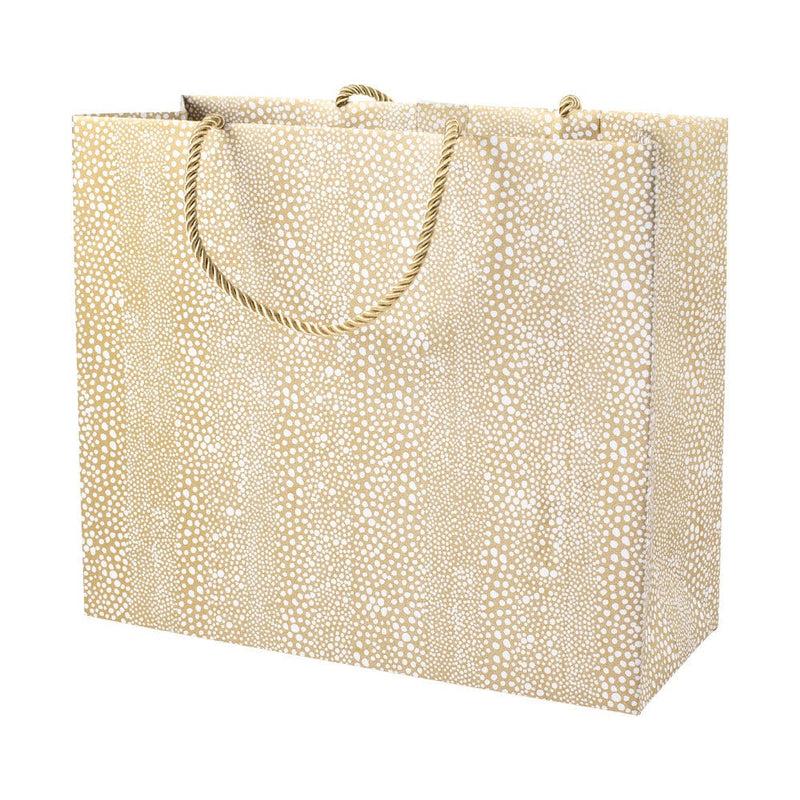 caspari Pebble Large Gift Bag in Gold - 1 Each