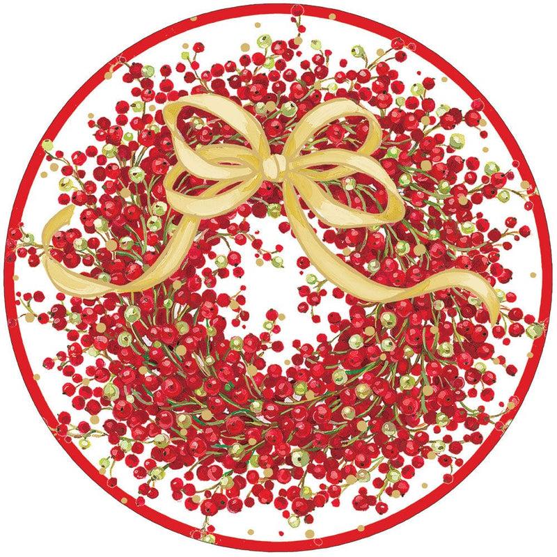 caspari Pepperberry Paper Placemats - 12 Per Package
