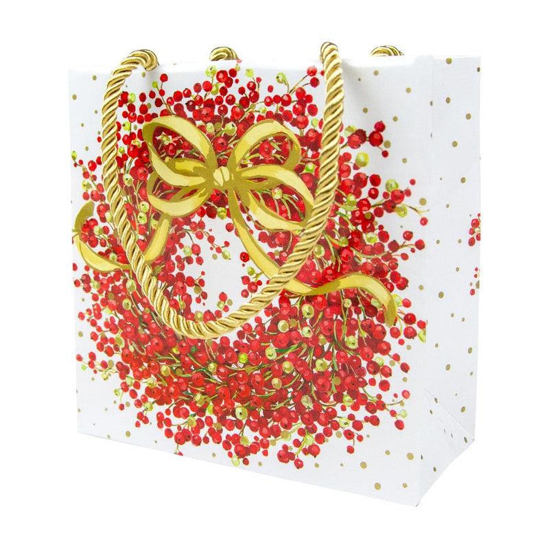 Caspari Pepperberry White Gift Bags - 1 Each