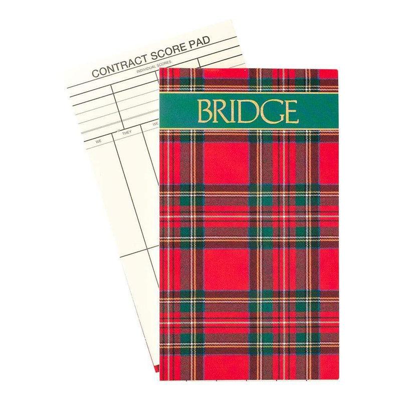caspari Plaid Bridge Score Pad - 1 Each