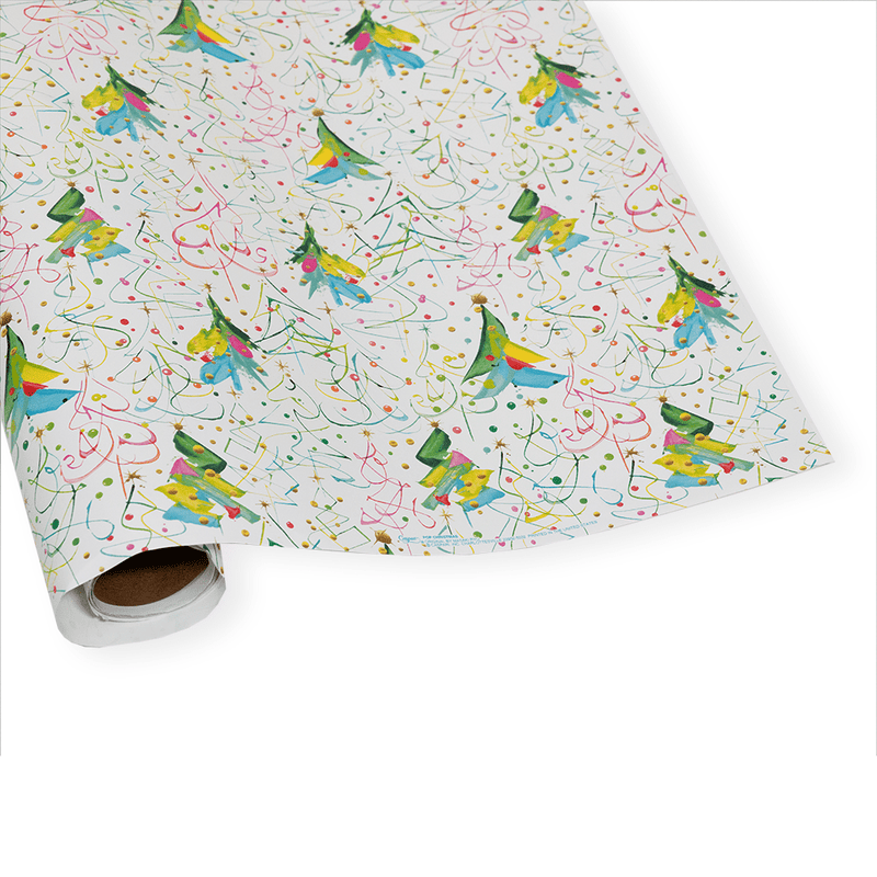 caspari Pop Christmas Gift Wrap - One 30" x 8' Roll