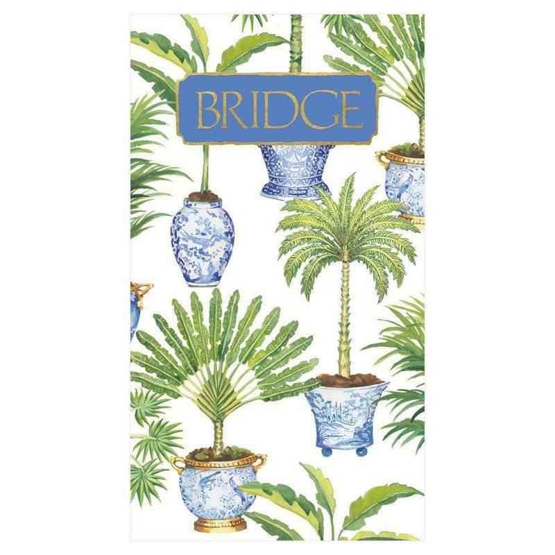 Caspari Potted Palms Bridge Score Pad - 1 Each