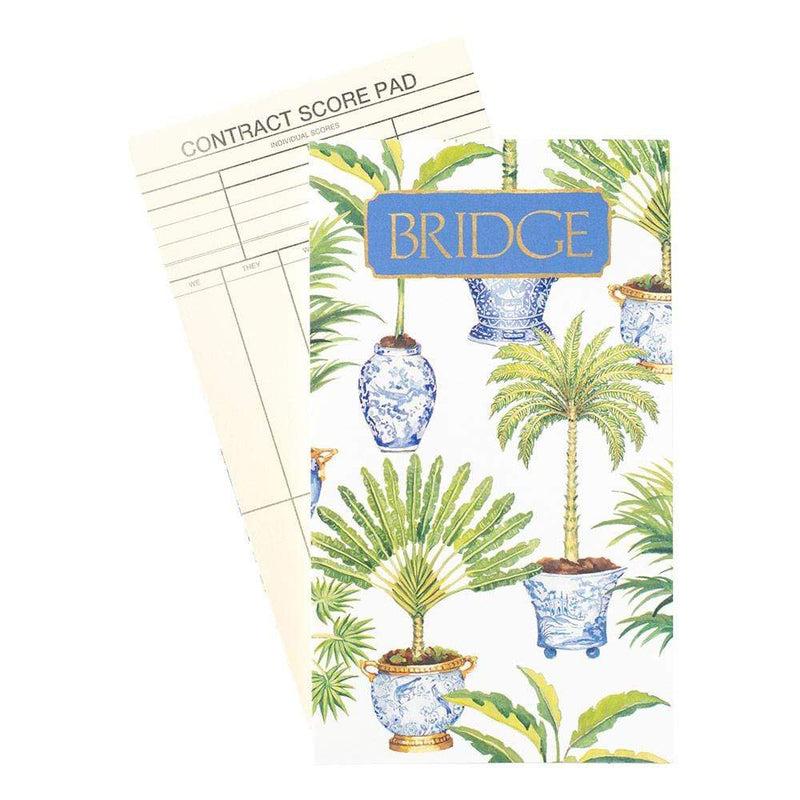 caspari Potted Palms Bridge Score Pad - 1 Each