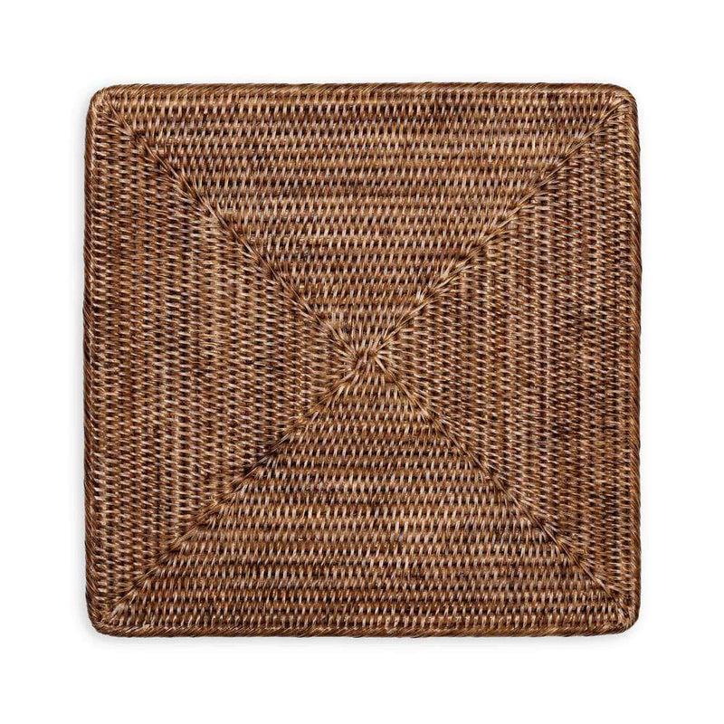 caspari Rattan Placemats in Dark Natural - 1 Each