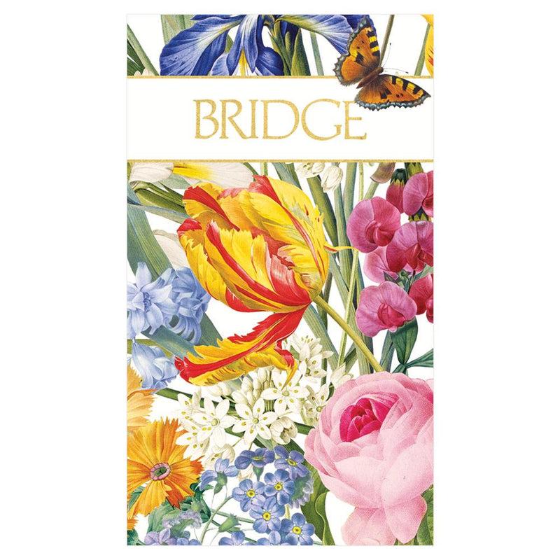 caspari Redouté Floral Bridge Score Pad - 1 Each