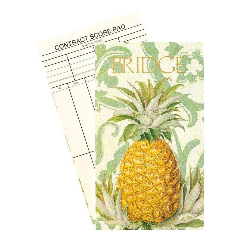 caspari Royal Pineapple Bridge Score Pad - 1 Each