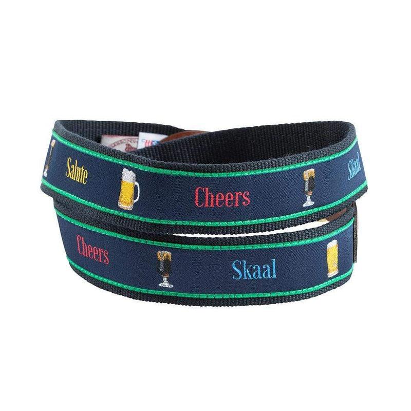 Caspari "Salute Cheers Skaal" Quote Belt