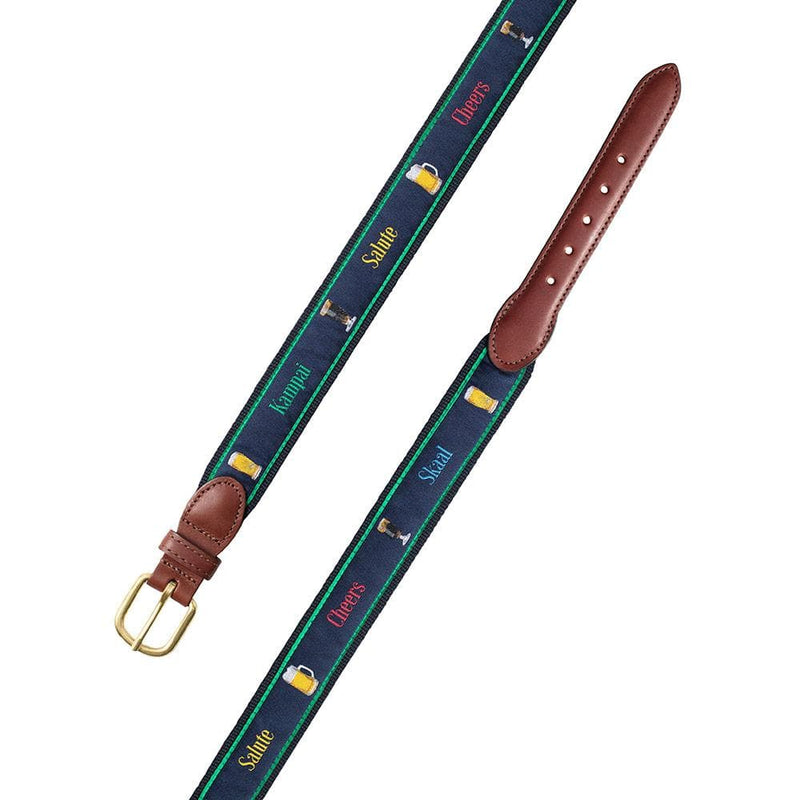 Caspari "Salute Cheers Skaal" Quote Belt